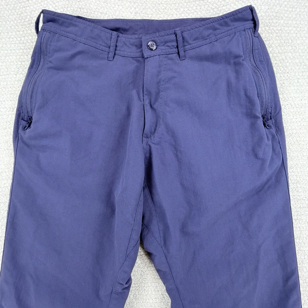Clothing Arts Pick Pocket Proof Pants Mens 32x32 Navy Travel Nylon Security